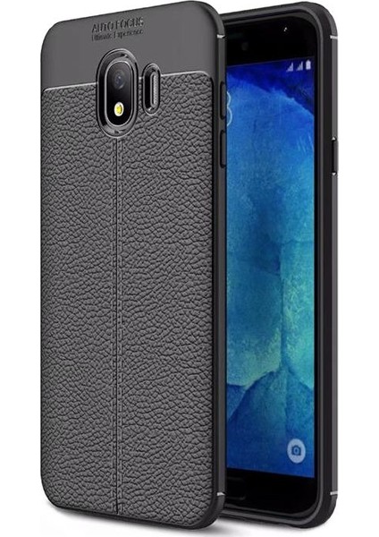 Samsung Galaxy J6 Deri Görünümlü Lux Niss Silikon Kılıf