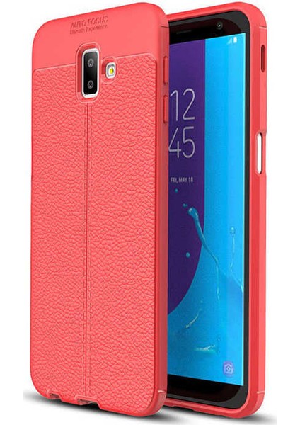 Samsung Galaxy J6+ Plus Deri Görünümlü Lux Niss Silikon Kılıf