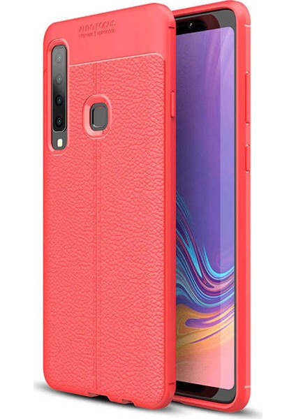 Samsung Galaxy A9 2018 Deri Görünümlü Lux Niss Silikon Kılıf