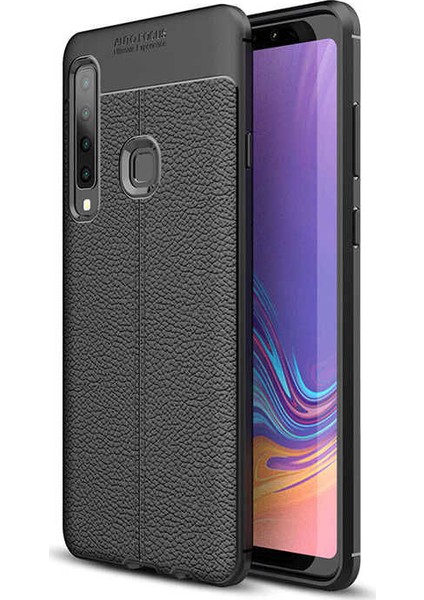 Samsung Galaxy A9 2018 Deri Görünümlü Lux Niss Silikon Kılıf