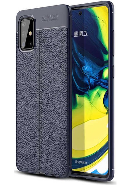 Samsung Galaxy A51 Deri Görünümlü Lux Niss Silikon Kılıf