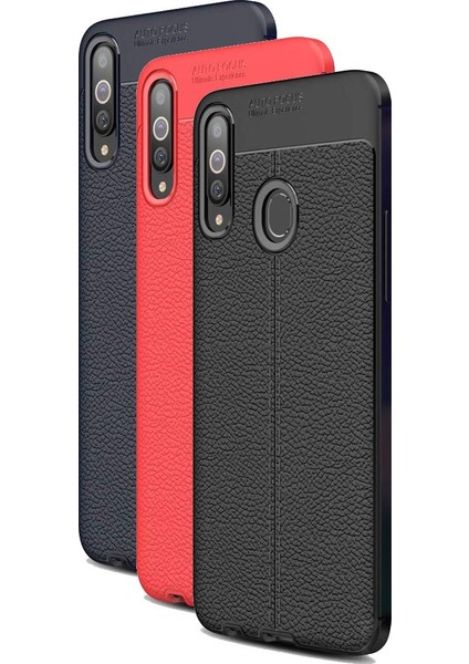 Samsung Galaxy A20S Deri Görünümlü Lux Niss Silikon Kılıf modelleri