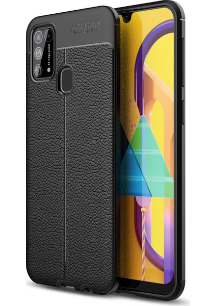 Samsung Galaxy A21S Deri Görünümlü Lux Niss Silikon Kılıf
