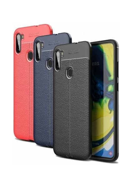 Samsung Galaxy M11 Deri Görünümlü Lux Niss Silikon Kılıf modelleri