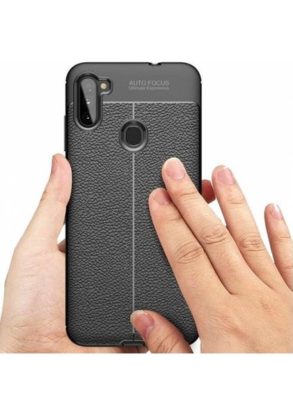 Samsung Galaxy M11 Deri Görünümlü Lux Niss Silikon Kılıf fırsatları