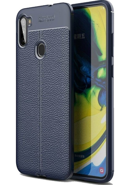 Samsung Galaxy M11 Deri Görünümlü Lux Niss Silikon Kılıf