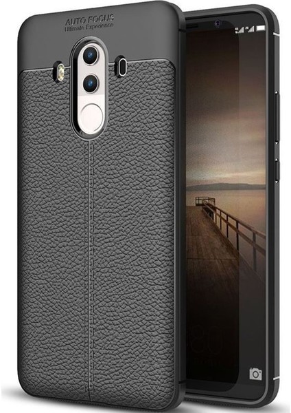 Huawei Mate 10 Pro Deri Görünümlü Lux Niss Silikon Kılıf