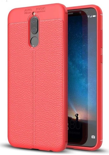 Huawei Mate 10 Lite Deri Görünümlü Lux Niss Silikon Kılıf