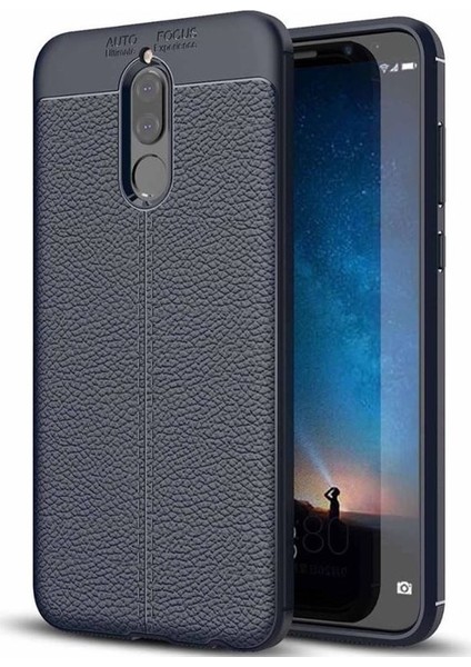 Huawei Mate 10 Lite Deri Görünümlü Lux Niss Silikon Kılıf