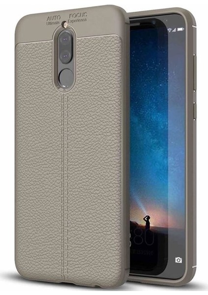 Huawei Mate 10 Lite Deri Görünümlü Lux Niss Silikon Kılıf