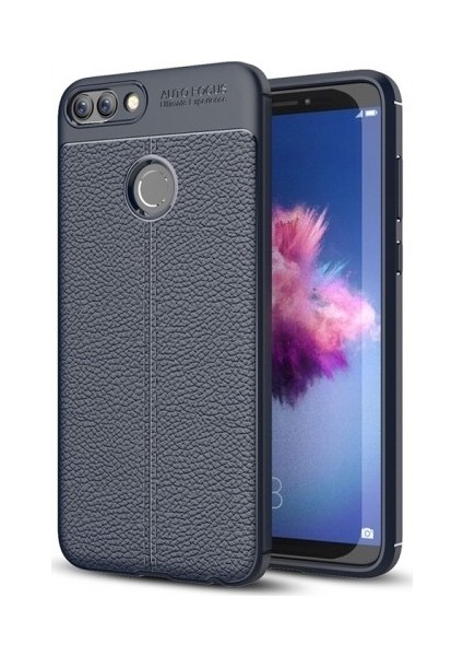 Huawei P Smart (2018) Deri Görünümlü Lux Niss Silikon Kılıf