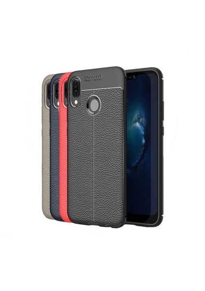 Huawei P20 Lite Deri Görünümlü Lux Niss Silikon Kılıf fiyatları