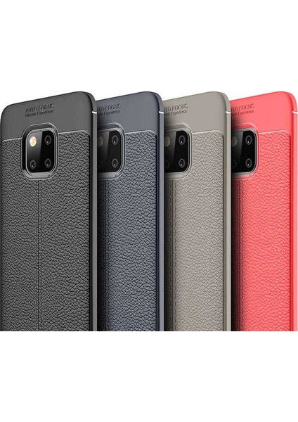 Huawei Mate 20 Pro Deri Görünümlü Lux Niss Silikon Kılıf modelleri