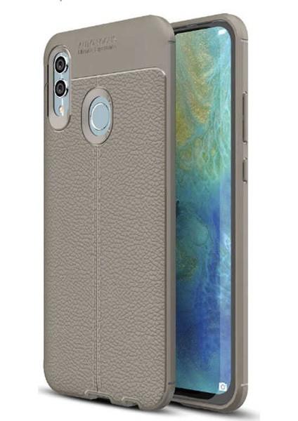 Huawei P Smart 2019 Deri Görünümlü Lux Niss Silikon Kılıf