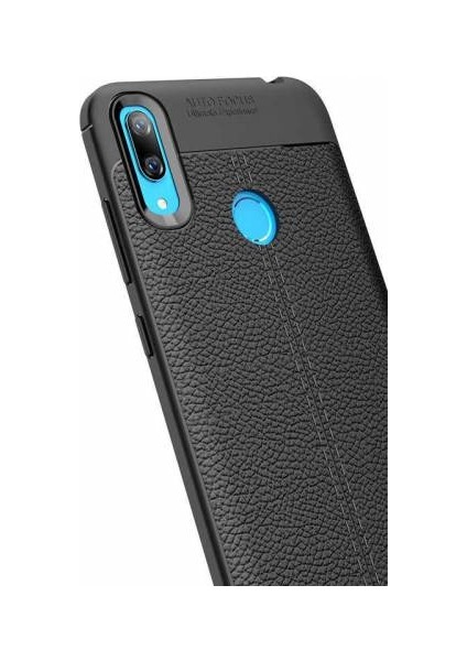 Huawei Y7 Prime 2019 Deri Görünümlü Lux Niss Silikon Kılıf modelleri