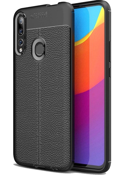 Huawei P Smart Z Deri Görünümlü Lux Niss Silikon Kılıf