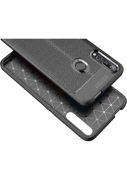 Huawei P Smart Z Deri Görünümlü Lux Niss Silikon Kılıf
