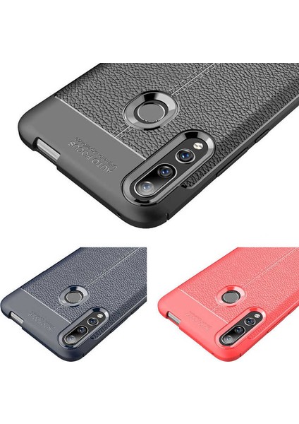 Huawei P Smart Z Deri Görünümlü Lux Niss Silikon Kılıf
