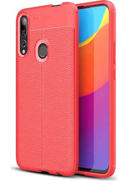 Huawei P Smart Z Deri Görünümlü Lux Niss Silikon Kılıf