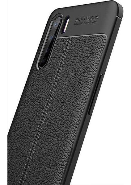 Oppo Reno 3 Deri Görünümlü Lux Niss Silikon Kılıf fırsatları