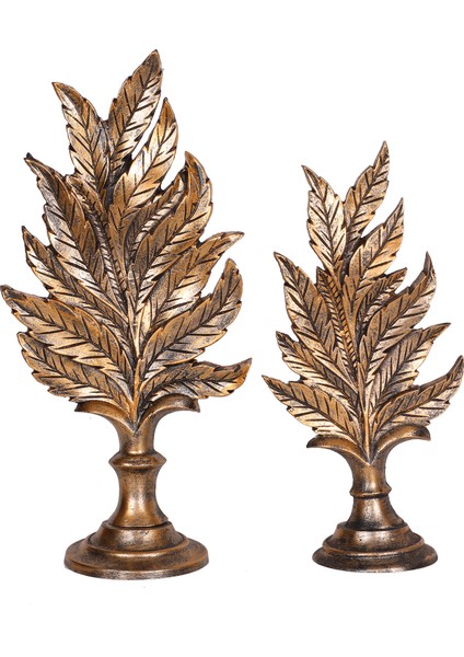 Gold Eskitme Dik Yaprak 2 Li