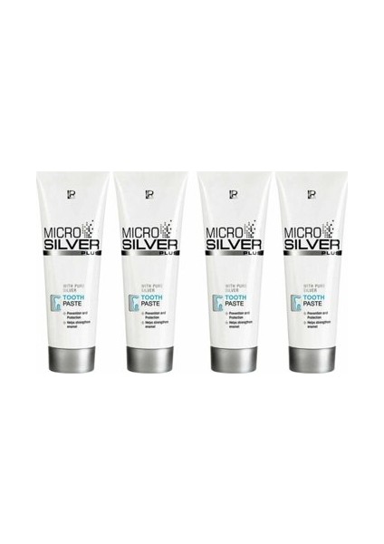 Microsilver Plus Saf Gümüş Diş Macunu 4 x 75 ml Set
