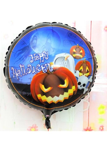 Happy Halloween Balkabağı Folyo Balon 18 Inç