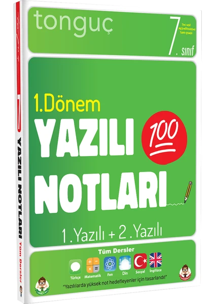 Tonguç Akademi 7. Sınıf Yazılı Notları 1. Dönem 1 Ve 2. Yazılı