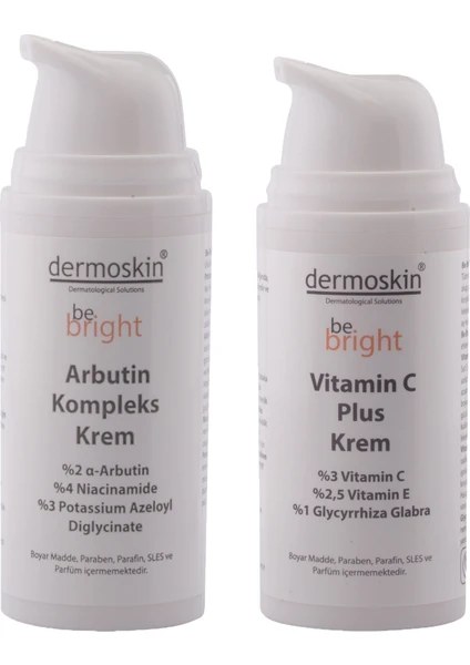 Leke Gideririci Be Bright Arbutin Kompleks Krem + Be Bright Vitamin C Plus Krem -2'li