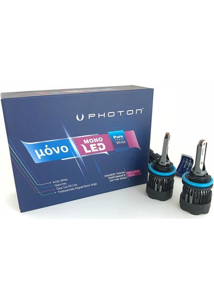 Mono H11 12 V Mavı LED Headlıght