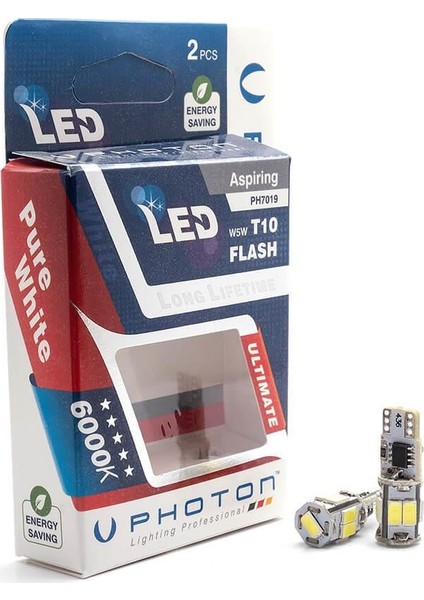 W5W PH7019 12 V Çakar LED