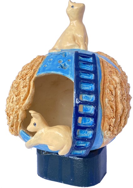 Ev Dekerasyonu Için Seramik Özel Tasarım Ürün (Mavi Keyif) fiyatları