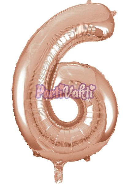 6 Rakam Rose Gold Folyo Balon 40 cm fiyatları