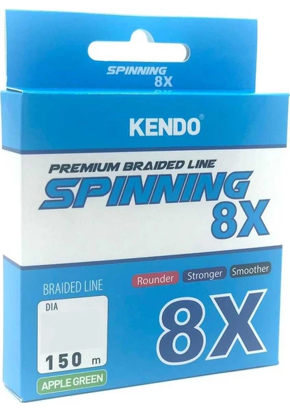 Kendo Spinning 8x Fighting ( Apple Green ) Örgü Ip Olta Misinası 150 mt