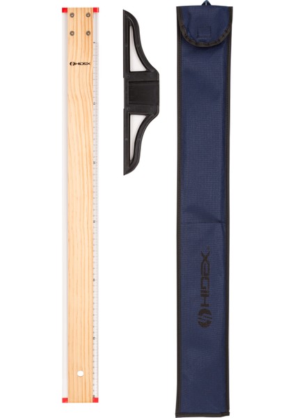 Ahşap T-Cetveli 60 cm (Sökülebilir Başlık, Kumaş Kılıf