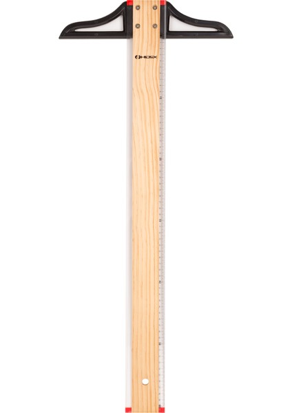 Ahşap T-Cetveli 60 cm (Sökülebilir Başlık, Kumaş Kılıf