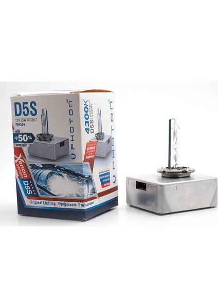 D5S 6000 K +50 Fazla Işık Oem Ampul