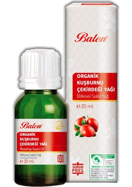 Organik Kuşburnu Çekirdeği Yağı 20 ml * 2 Li