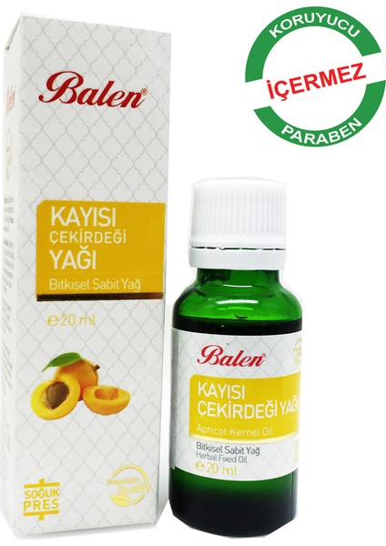 Kayısı Çekirdeği Yağı 20 ml x 2'li