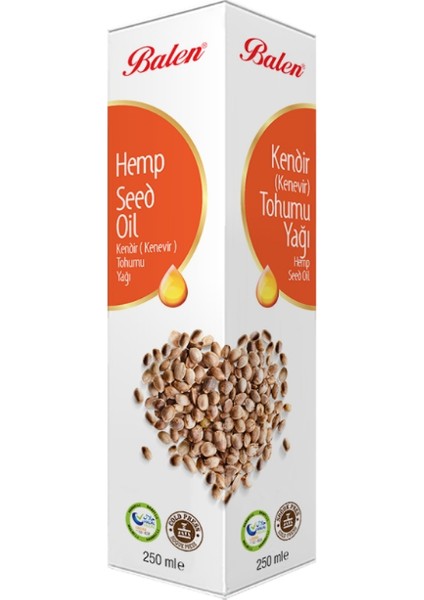 Kendir (Kenevir) Tohumu Yağı 250 ml * 2li