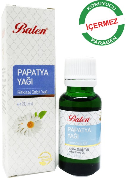 Papatya Yağı 20 ml x 3 Adet