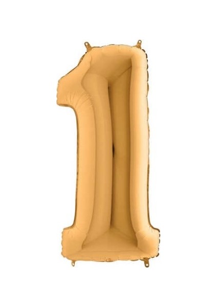Dev Folyo Rakam 102 cm Balon Gold 1