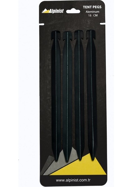 Alpinist Alüminyum 6061 Çadır Kazığı 18CM Yeşil