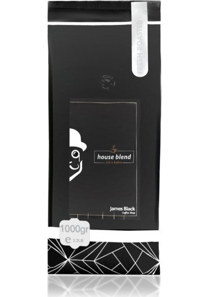Coffee James Black House Blend Filtre 1000 gr(Öğütülmüş)