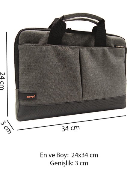 13.3'' Omuz Askılı Notebook Çantası Gri