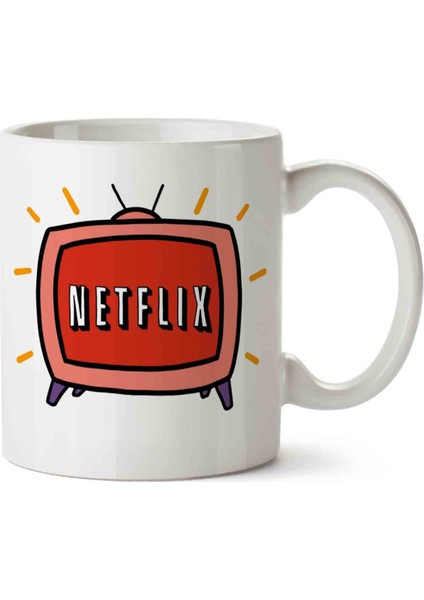 Netflix Png Transparent Baskılı Kupa Bardak