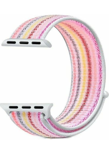 Apple Watch Uyumlu 38MM Kordon Spor Loop Cırtlı 38 mm Kayış Seri 1-2-3