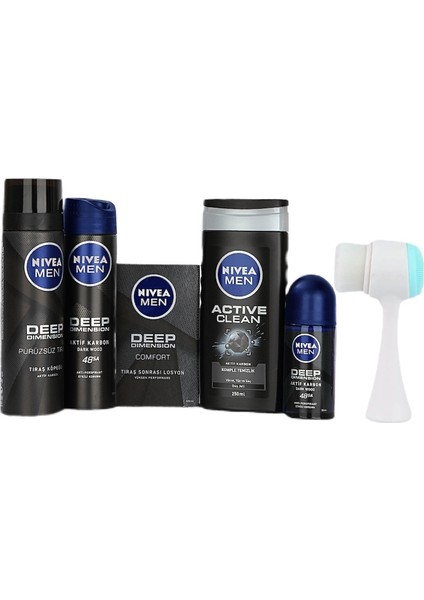 Men Erkek Cilt Bakım Seti + Yüz Temizleme Fırçası