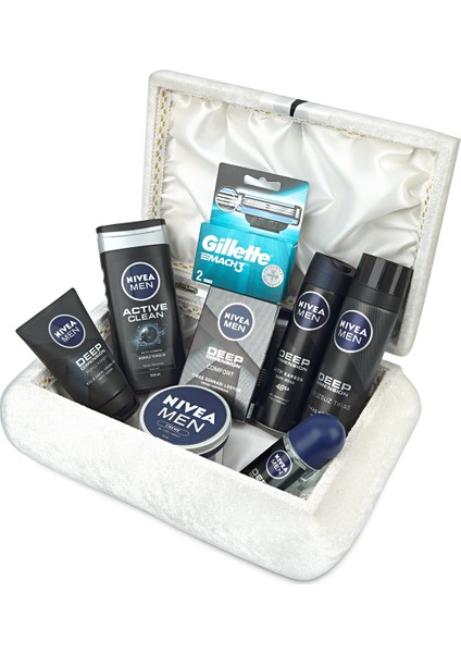 Exclusive Erkek Cilt Bakım Seti - Damat Çeyiz Sandık Seti