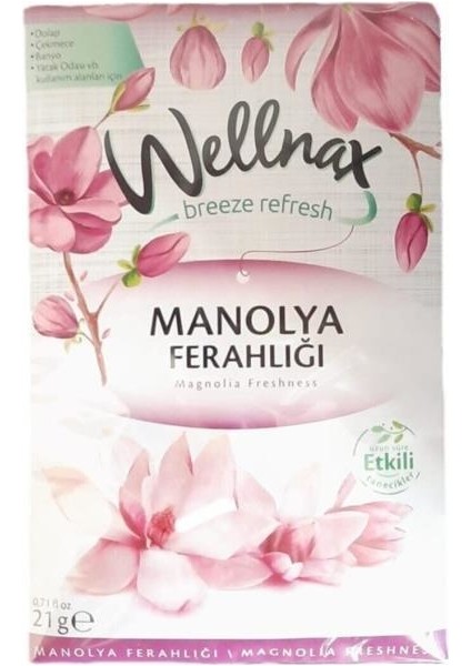 Wellnax Breeze Refresh Dolap ve Çekmece Kokusu Manolya Ferahlığı Kesesi X5